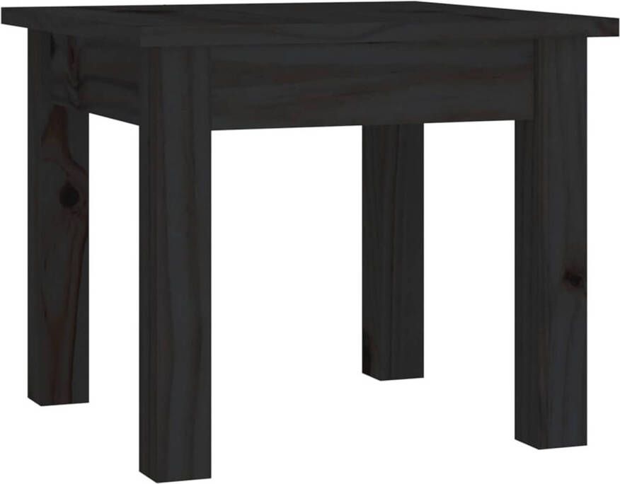 The Living Store Salontafel Grenenhout 35 x 35 x 30 cm Zwart Salontafel Houten Salontafel Grenenhout Salontafel Zwarte Salontafel Kleine Salontafel