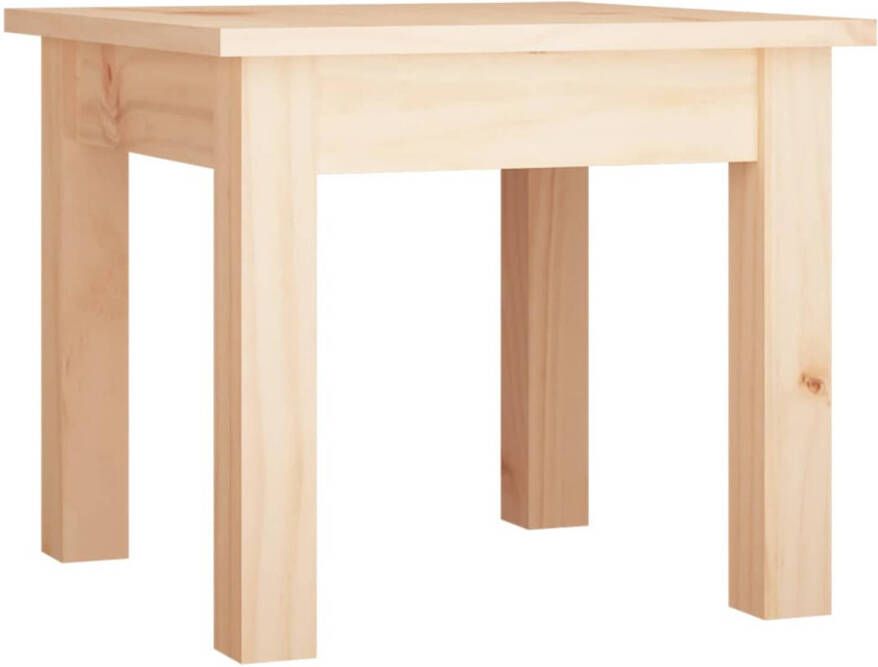 The Living Store Salontafel 35x35x30 cm massief grenenhout Tafel - Foto 1