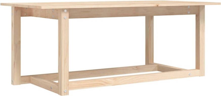 The Living Store Salontafel Massief Grenenhout 110 x 55 x 45 cm Rustiek design - Foto 1