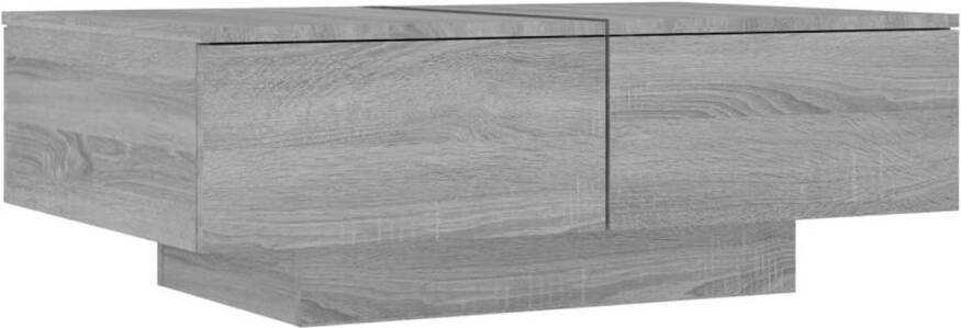 The Living Store Salontafel Trendy Banktafel 90x60x31 cm Bewerkt hout