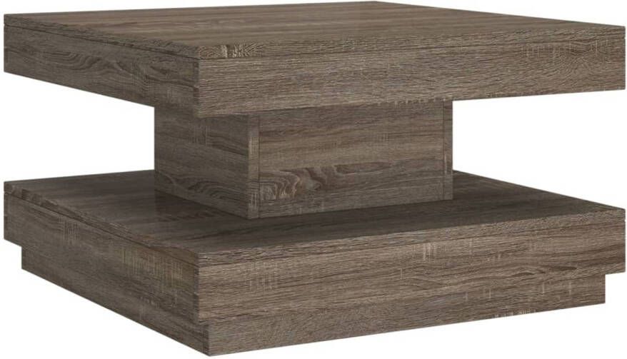 The Living Store Salontafel Trendy Woonkamermeubilair 60x60x35cm Grijs - Foto 1