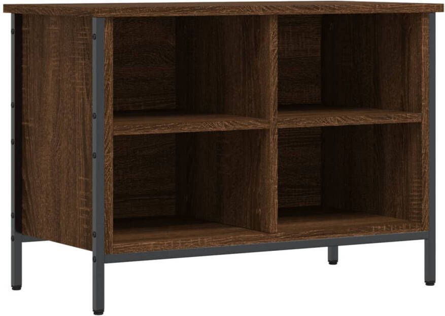 The Living Store Schoenenkast Bruineiken 69 x 35 x 50 cm Duurzaam materiaal Schoenenkast Schoenuitlegers Berging Schoenen Houten Schoenenkast Bruine Schoenenkast