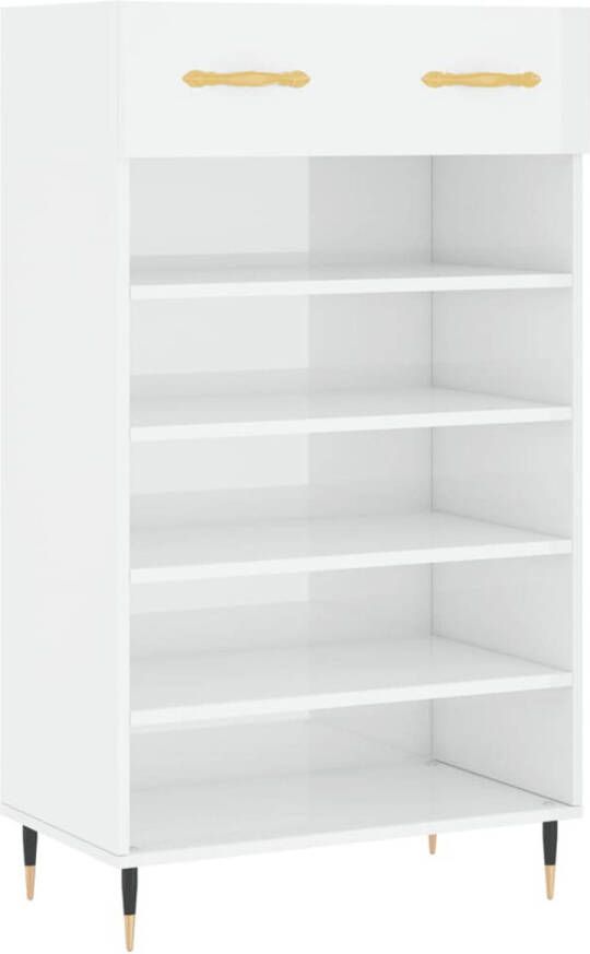 The Living Store Schoenenkast Elegant 60 x 35 x 105 cm Hoge Kwaliteit Opbergruimte - Foto 1