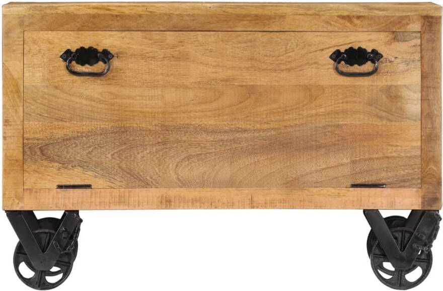 The Living Store Schoenenkast Massief Mangohout 86 x 35 x 50 cm Met Wieltjes Schoenenkast Mango Houten Schoenenkast Schoenen Organisatie Entree Meubilair