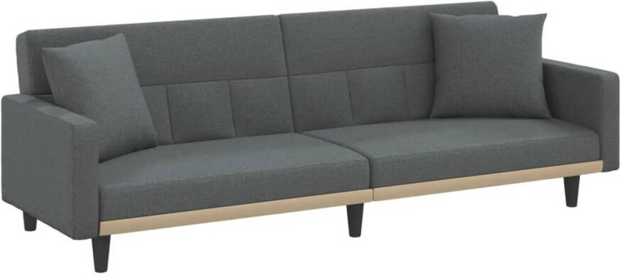 The Living Store Slaapbank Donkergrijs 220 x 89 x 70 cm Verstelbare rugleuning Comfortabele zitplaats Stevig frame