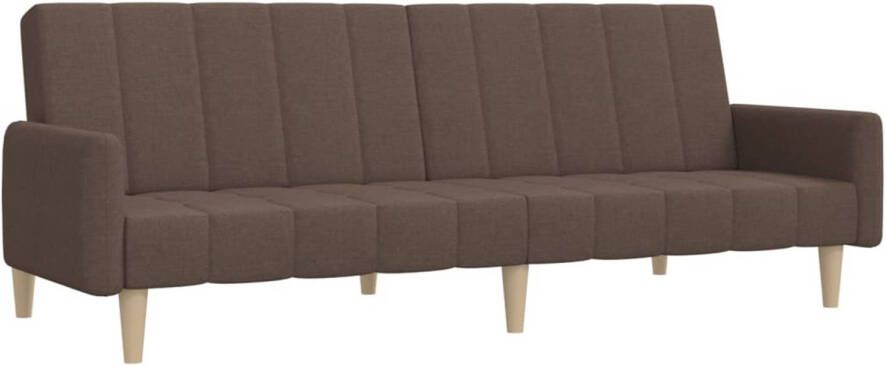 The Living Store Slaapbank Houten frame 220 x 84.5 x 69 cm Taupe - Foto 1