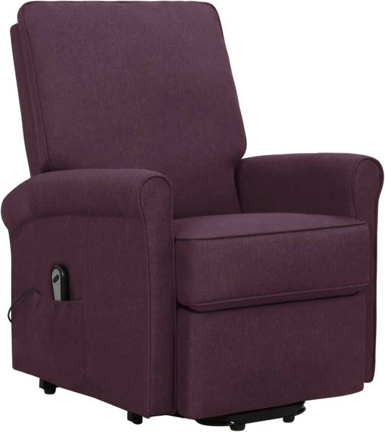 The Living Store Sta-op-stoel Paars Elektronisch verstelbaar 70.5 x 89 x 102.5 cm 100% polyester en metaal