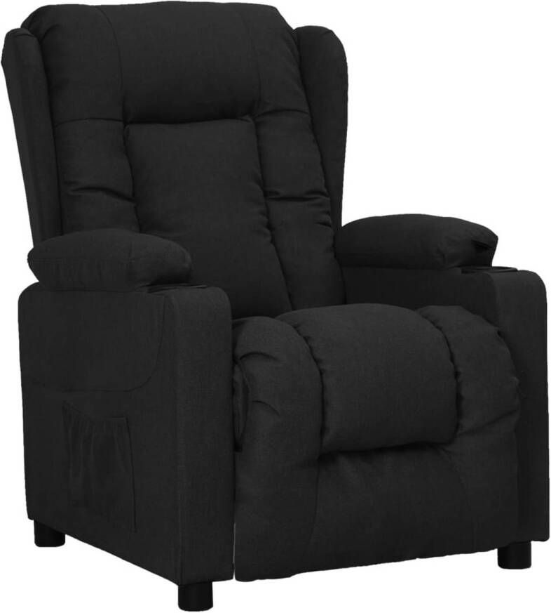 The Living Store Sta-opstoel Verstelbaar Zwart 72.5 x 96 x 99.5 cm Comfortabel Sta-opstoel Elektrisch Bedienbaar Zitzak Relaxfauteuil Comfortabele Stoel