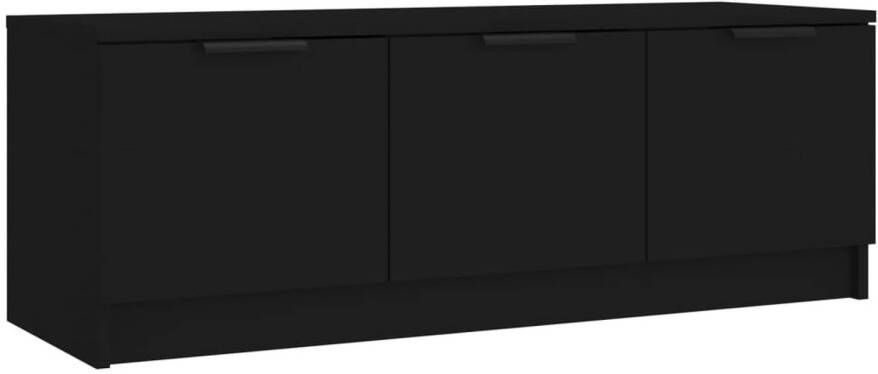 The Living Store Stereokast Tv-meubel 102 x 35 x 36.5 cm Zwart - Foto 1