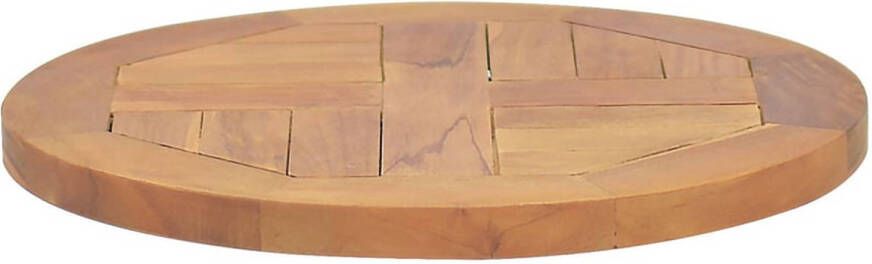 VidaXL The Living Store Tafelblad Teakhout 40x2.5 cm Duurzaam en glad
