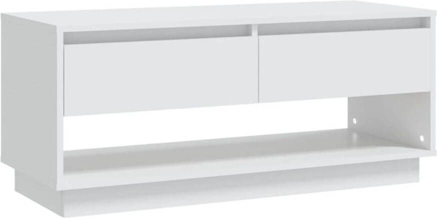 The Living Store Televisiemeubel Stereokast 102 x 41 x 44 cm Wit