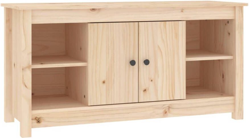 The Living Store TV-kast Massief Grenenhout 103 x 36.5 x 52 cm