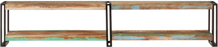 The Living Store Tv-kast Recycled hout Metalen frame 200x30x40cm - Foto 1