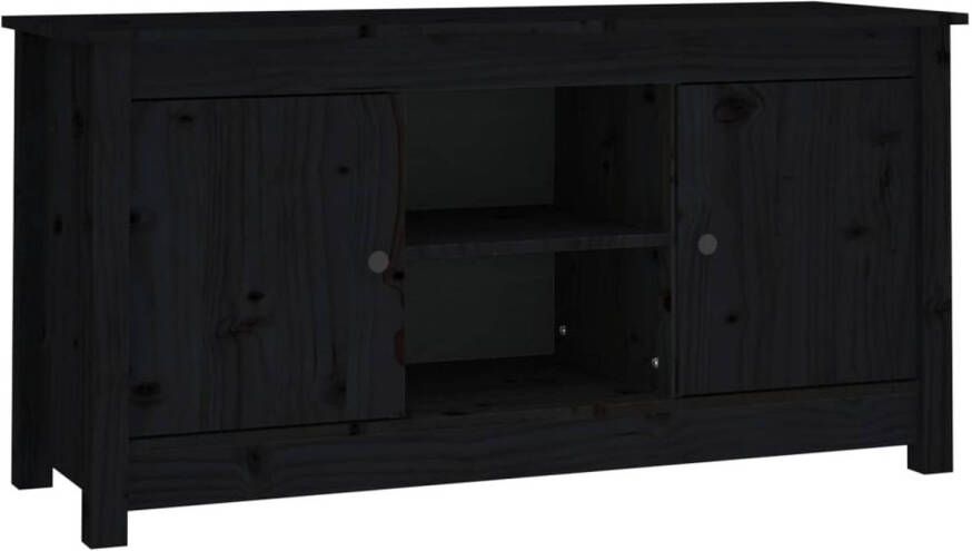 The Living Store Tv-kast Sage Tv-kast 103 x 36.5 x 52 cm Massief grenenhout Tv Kast Houten Tv Kast Grenoble Hout Tv Stand Salontafel