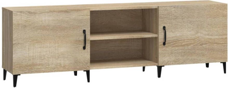 The Living Store TV-Kast Sonoma Eiken 150 x 30 x 50 cm Sterk hout Voldoende opbergruimte