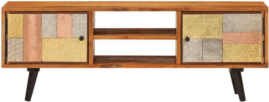 The Living Store TV-kast Stevige Meubel 112x30x40 cm Massief acaciahout
