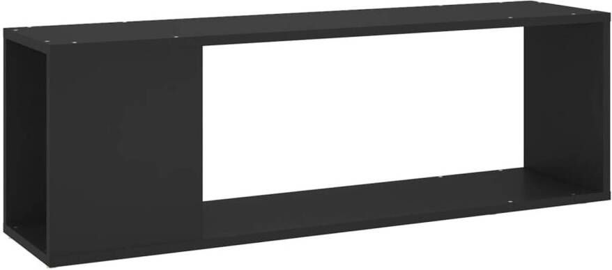 The Living Store Tv-meubel Classic Tv-kast 100 x 24 x 32 cm Zwart spaanplaat Stevig en duurzaam