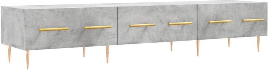 The Living Store TV-meubel 3 lades 150 x 36 x 30 cm Betongrijs - Foto 1