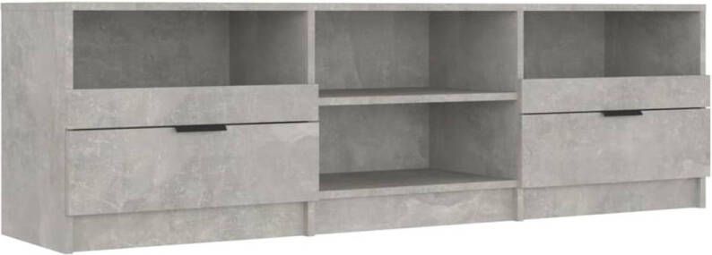 The Living Store TV-meubel Betongrijs 150 x 33.5 x 45 cm Praktisch bewerkt hout - Foto 1