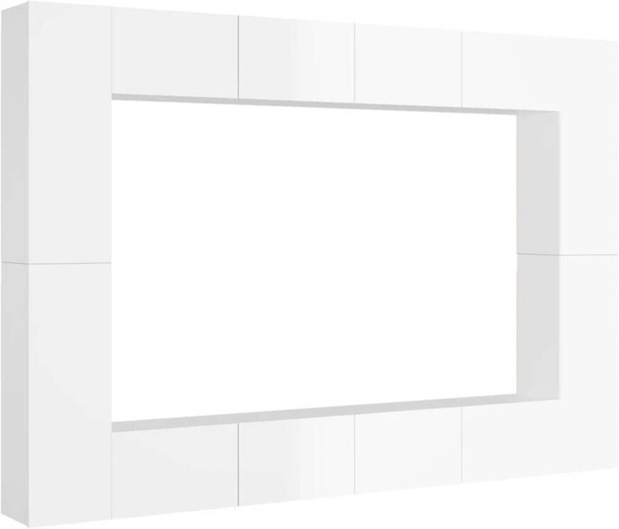 The Living Store TV-meubel Hoogglans wit 100 x 30 x 30 cm (L) 30.5 x 30 x 90 cm (M)