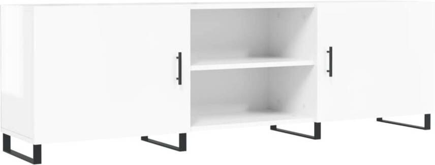 The Living Store TV-meubel Hoogglans wit 150 x 30 x 50 cm (B x D x H)
