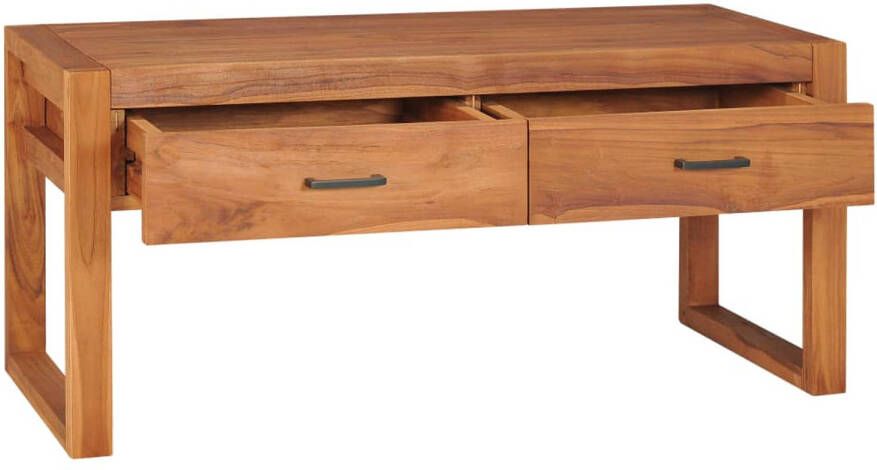 The Living Store Tv-meubel Hout 100x40x45 cm Gerecycled teakhout