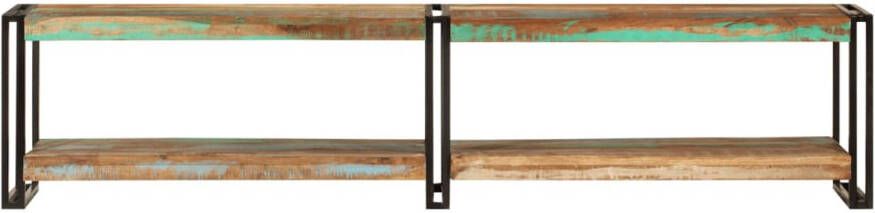 The Living Store TV-meubel massief gerecycled hout metalen frame 180 x 30 x 40 cm