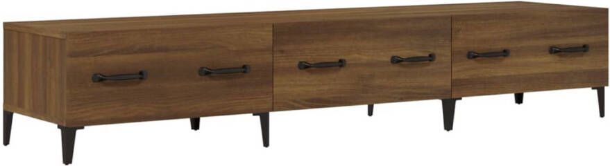 The Living Store TV-meubel Modern Bruineiken 150 x 34.5 x 30 cm Stevig hout Voldoende opbergruimte