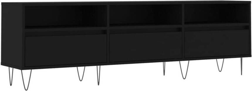 The Living Store TV-meubel Naam TV-meubels 150 x 30 x 44.5 cm Zwart