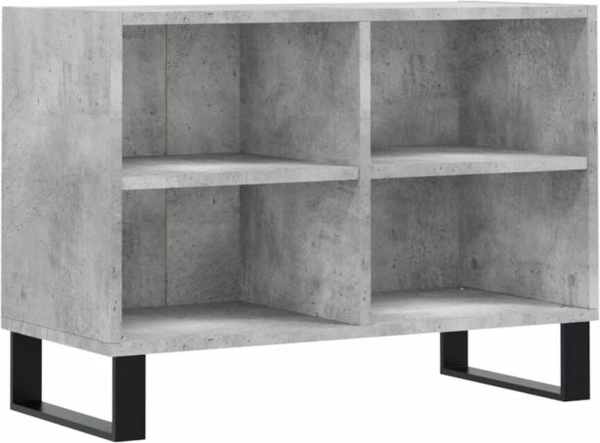 The Living Store Tv-meubel Praktisch tv-meubel 69.5 x 30 x 50 cm Betongrijs