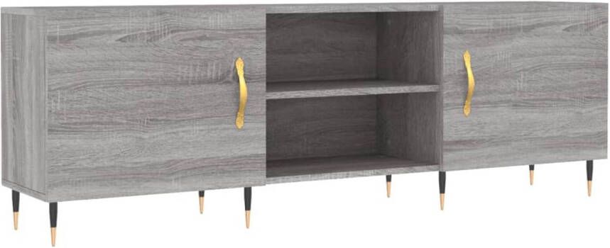 The Living Store TV-meubel Sonoma Eiken 150 x 30 x 50 cm 4 Vakken - Foto 1