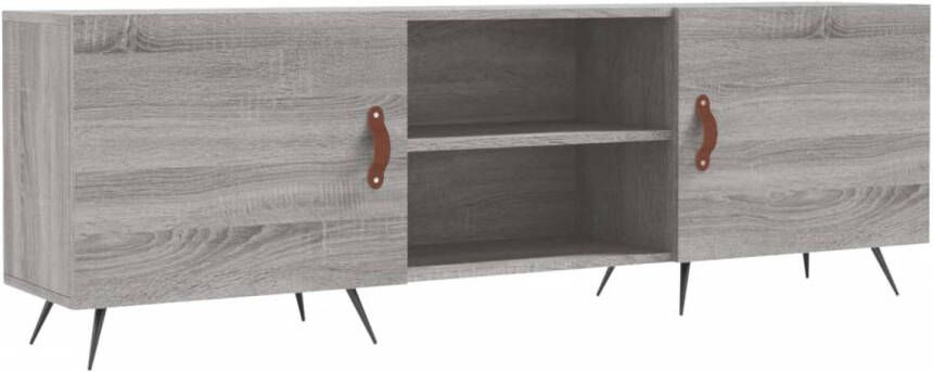 The Living Store TV-meubel Sonoma Eiken 150 x 30 x 50 cm Bewerkt hout en ijzer - Foto 1