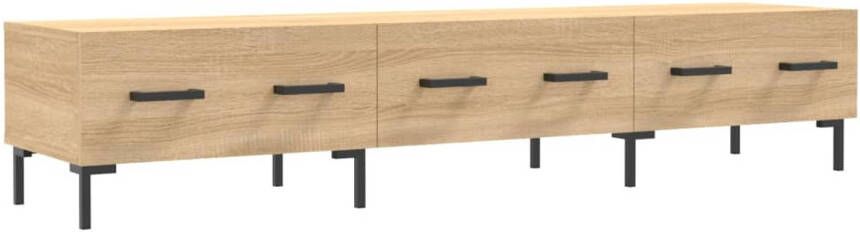 The Living Store TV-meubel Sonoma Eiken 150 x 36 x 30 cm Stevig Hout en IJzer