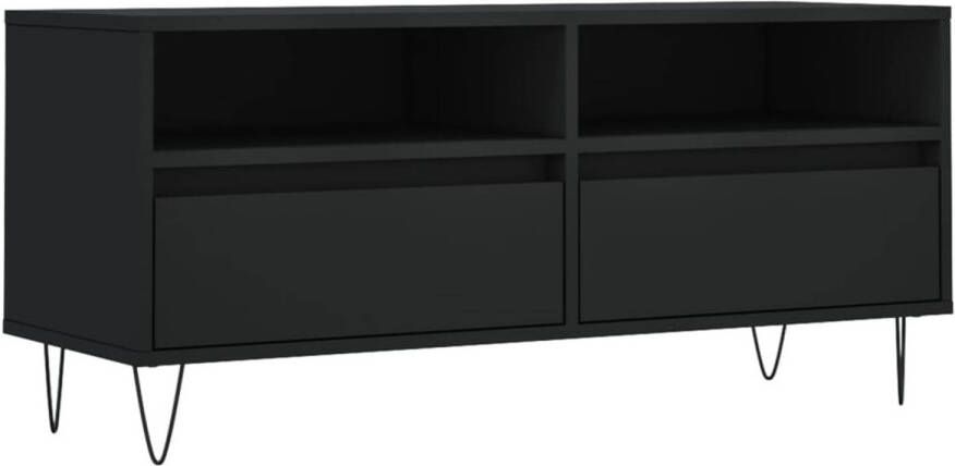 The Living Store TV-meubel TV-kast en opbergmeubel 100 x 34.5 x 44.5 cm Stevig materiaal voldoende opbergruimte en stabiel tafelblad