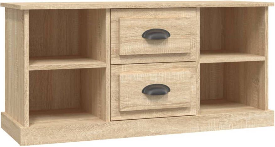 The Living Store Tv-meubel tv-meubels 99.5 x 35.5 x 48 cm Sonoma eiken - Foto 1