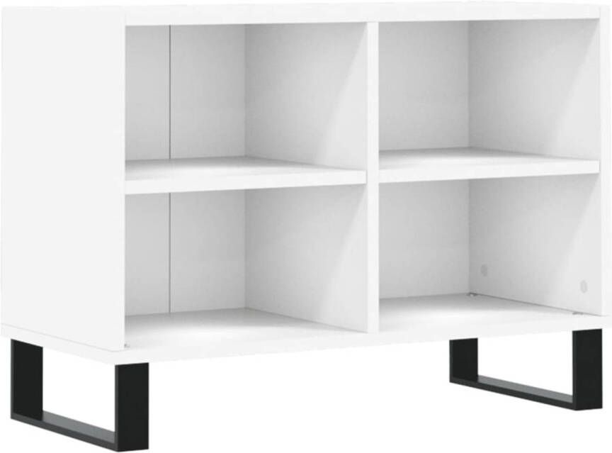 The Living Store TV-meubel V1 TV-kast 4-vaks 69.5 x 30 x 50 cm Bewerkt hout en ijzer - Foto 1