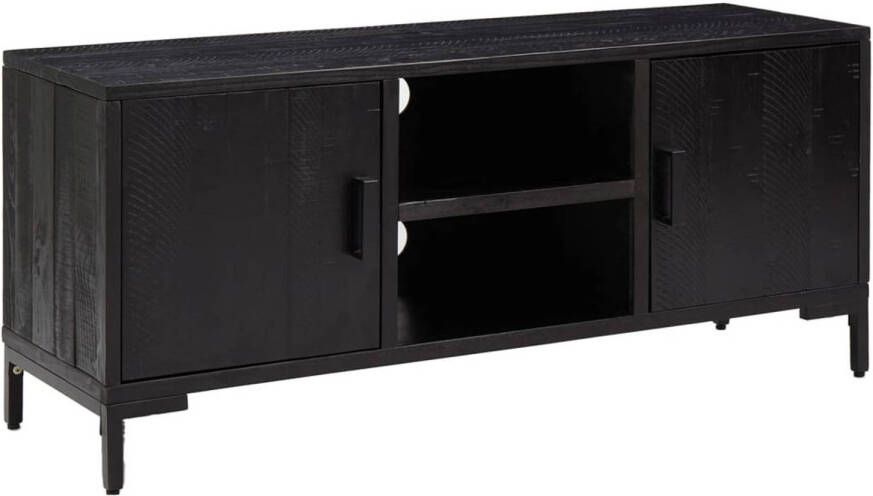 The Living Store TV-Meubel Vintage Industrieel 110 x 35 x 48 cm Gerecycled Grenenhout - Foto 1