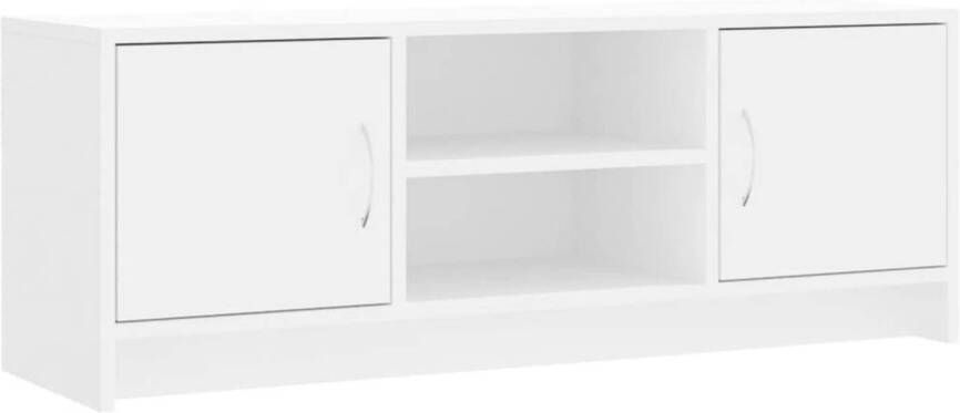 The Living Store Tv-meubel Wit 102 x 30 x 37.5 cm Duurzaam Hout