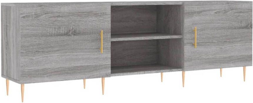 The Living Store TV-meubel X Kast 150 x 30 x 50 cm Grijs Sonoma Eiken