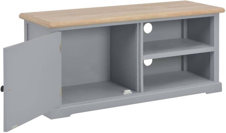 The Living Store tv-meubel X TV-meubels 90x30x40cm grijs houtkleur