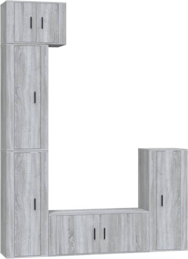 The Living Store TV-meubelset Sonoma eiken 1x 57x34.5x40cm 3x 40x34.5x100cm 1x 100x34.5x40cm