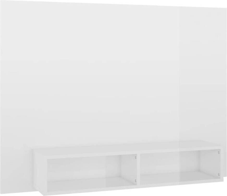 The Living Store TV-wandmeubel Hifi-kast 120 x 23.5 x 90 cm Hoogglans wit