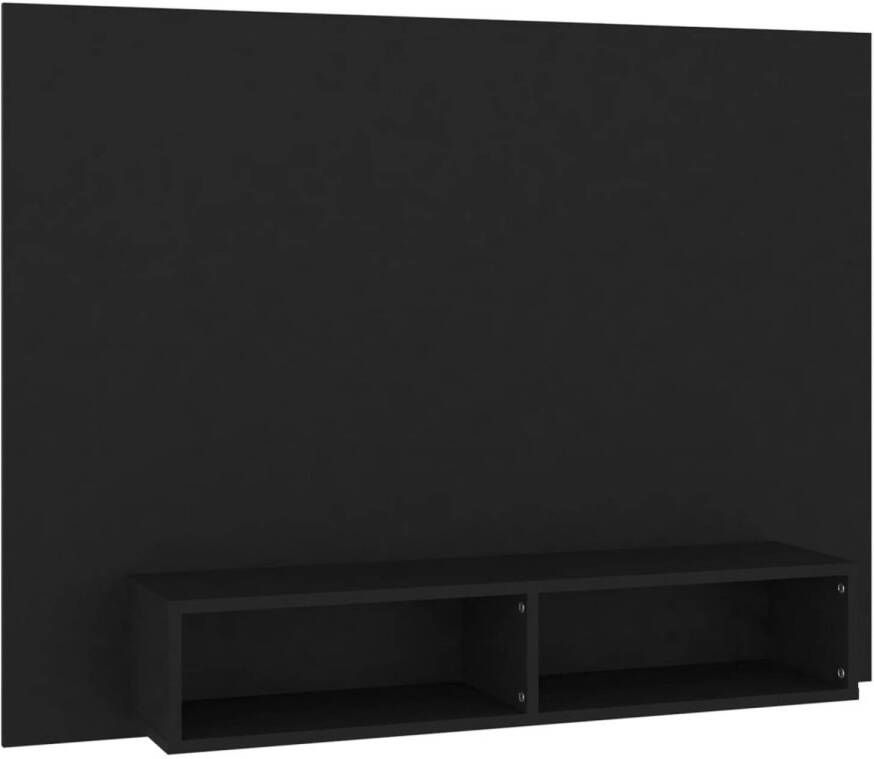 The Living Store TV-wandmeubel Hifi-kast 120x23.5x90 cm zwart spaanplaat