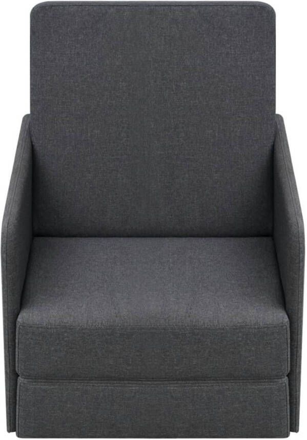The Living Store Uitklapbare Slaapstoel Donkergrijs Grenenhout 170 x 59.5 x 48cm Uitklapbare Stoel Slaapbank Slaapfauteuil Donkere Meubels Grijze Stoel