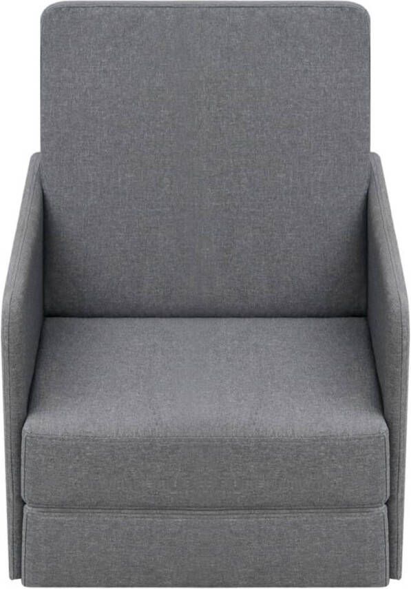The Living Store Uitklapbare Slaapstoel Lichtgrijs 59.5 x 72 x 72.5 cm Grenenhout Uitklapbare Stoel Slaapbank Lounge Stoel Comfortabele Stoel Grijze Stoel