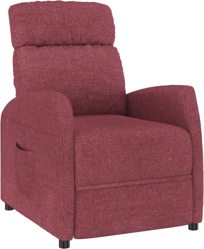 The Living Store Verstelbare Fauteuil Hoge Rug Wijnrood 67x86x100 cm Max 110 kg - Foto 1