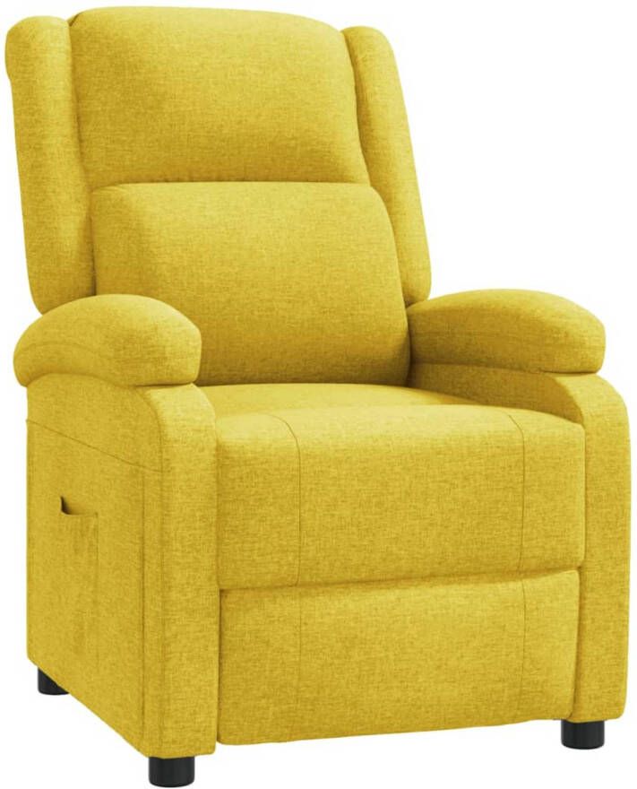 The Living Store Verstelbare stoel Geel 70 x 89.5 x 99 cm Comfortabel en duurzaam