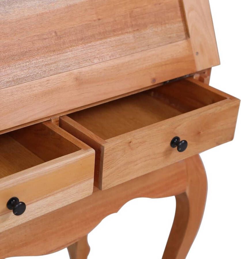 The Living Store Vintage Houten Secrétaire 78 x 42 x 103 cm Massief Mahoniehout Vintage Bureau Houten Bureau Secretariaire Kantooraccessoires Thuiswerkplek