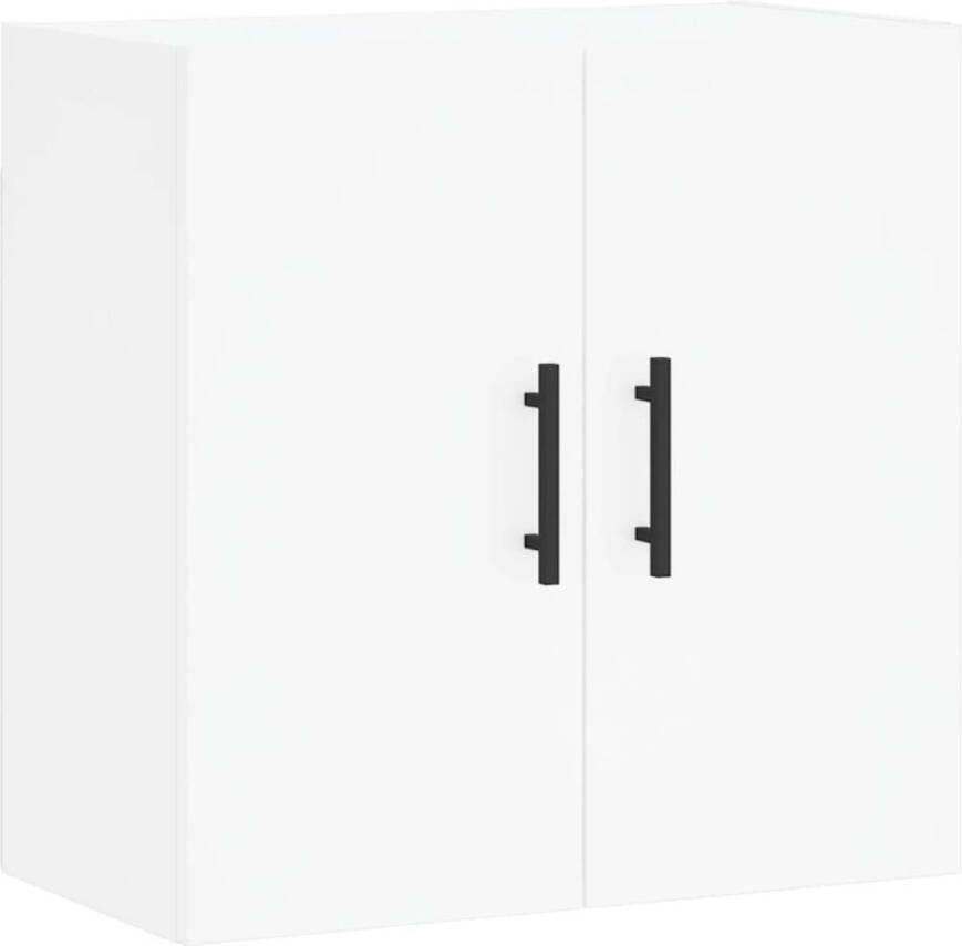 The Living Store Wandkast 60 x 31 x 60 cm Ken- Displayfunctie Kleur- Wit - Foto 2