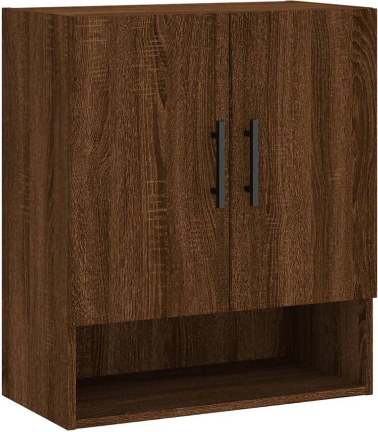 The Living Store Wandkast Afmetingen- 60 x 31 x 70 cm Kleur- Bruineiken